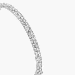 Radiance Pavé Diamond <b>Bangle</b> <b>Bracelet</b> in White Gold - Product Image 2