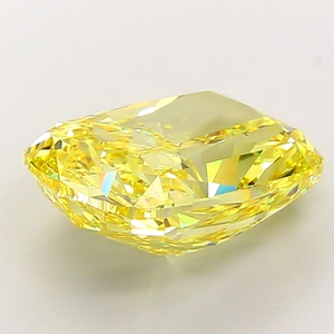 Fabrication de bijoux fins, diamant de laboratoire de qualité supérieure, taille coussin, jaune vif fantaisie, certifié IGI, coupe excellente, pierre précieuse CVD en vrac. - Product Image 5