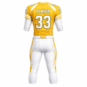 Vêtements de football américain en promotion : Ensemble maillot et pantalon personnalisés en tissu anti-humidité, uniforme de jeu d'équipe, fournisseur pour commandes en gros - Product Image 3