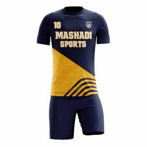 Tenues de sport sublimées personnalisées pour équipes de football, uniformes de football courts en polyester de haute qualité, vente en gros - Product Image 5