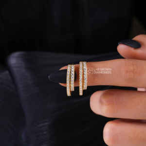 Pendientes de Diamantes Cultivados en Laboratorio con Corte Brillante Redondo de Plata de Ley S925 de Lujo, 66 Piezas de Joyería de Diamantes Sintéticos para Mujer, Regalo de Boda - Product Image 2