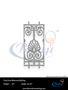 Barandilla de Balcón Decorativa de Hierro Forjado Personalizada, Barandal de Villa, Valla Ornamental, Barandilla para Escaleras y Porches - Product Image 5
