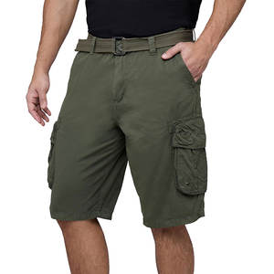 Pantalones Cortos Cargo para Hombre, de Moda, para Uso Diario, Tejido de Mezcla de Algodón, para Campamento al Aire Libre - Product Image 1