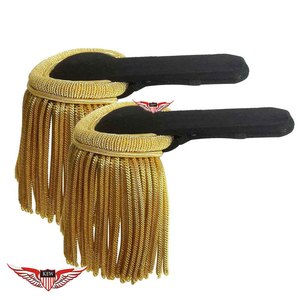 Epaulettes Azules Claros con Flecos, Estilo Napoleón Francés, Ecológicos, Adornos para Hombros, Diseño Personalizable - Product Image 3