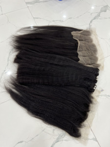 Extensiones de Cabello Remy Liso Kinky, Sin Caída, Sin Enredos, Tejido a Máquina, Doble Trama, Todos los Colores, Cabello Humano Vietnamita - Product Image 5