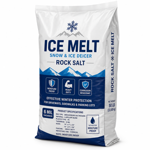 Bolsas de Sal Marina de LDPE de Fondo Cuadrado, Impresas con Grabado Personalizado, Resistentes |   Empaque de Sal Descongelante para Nieve con Cierre Hermético a Prueba de Humedad |   OEM - Product Image 4