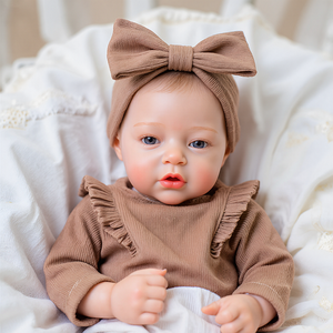 Muñecas Bebés <span class=keywords><strong>Reborn</strong></span> de Silicona de 16 Pulgadas, Modelo Ethan, Niña Pequeña, Cuerpo de Silicona Platino, <span class=keywords><strong>Ojos</strong></span> <span class=keywords><strong>Abiertos</strong></span> - Product Image 3