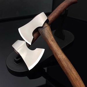 Hachas Mini de Acero para Herramientas Manuales, Herramienta de Corte para Exteriores, Hachas Mini con Mango de Madera, Portátiles, con Filo de Alto Contenido de Carbono - Product Image 3
