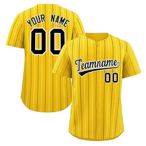 Camiseta de Béisbol Personalizada con Rayas, Logotipo Bordado, Secado Rápido, Sublimada, Deportiva, con Botones - Product Image 5