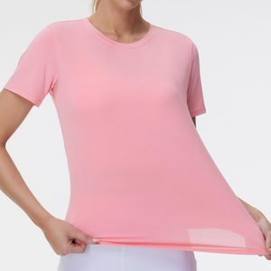 Blank <b>Color</b> OEM Serviced Custom Design Women T <b>Shirts</b> Plus Size Quick Dry Breathable Summer Wear Women T <b>Shirt</b> - Product Image 6