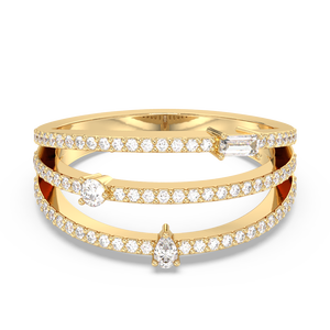 Bagues de fiançailles REYES personnalisables en argent sterling 925 avec moissanite, bijoux fins à la mode pour femmes, cadeaux d'anniversaire - Product Image 1