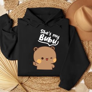 Women <b>Hoodies</b> Professional New Quality Bubu Dudu Bear Couple <b>Hoodies</b> Matching <b>His</b> & <b>Hers</b> Outfit Pullover Crew Neck Long Sleeve - Product Image 6