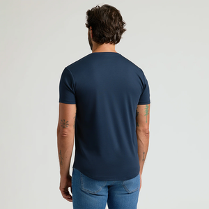 T-shirts pour hommes à manches courtes respirants, 100% coton biologique, haute qualité, vente en gros, t-shirts unis, service OEM - Product Image 4