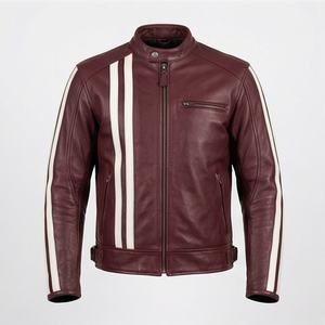 Chaqueta de Motociclista de Cuero Genuino para Hombre de la Mejor Calidad, Nueva Colección de Invierno, Chaquetas de Motocicleta con Protecciones Desmontables Personalizadas - Product Image 1