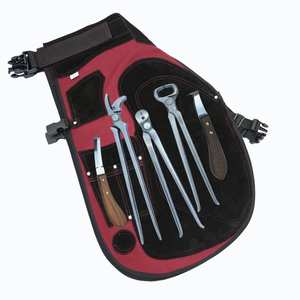 Kit de Herramientas de Herrador con Delantal, Múltiples Bolsillos, Cortaúñas Afilado, Cuchillo de Herrador de Doble Cara, Herramienta para Clavos de Aligátor, Extractor de Clavos y Cuchillo de Lazo - Product Image 1