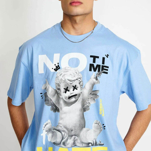 Camiseta estampada para hombre, camiseta informal con gráficos modernos, cuello redondo suave y cómodo, media manga, moda para el día a día, corte regular, elegante - Product Image 5