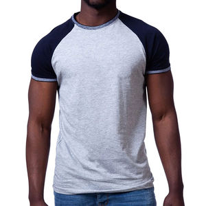 Custom Men's Raglan <b>T</b> <b>Shirt</b> Cotton <b>Polyester</b> Crew Neck Short Sleeve Athletic Casual Tee OEM ODM Private Label Supplier - Product Image 4