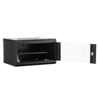 Rak Server Logam 19 Inch 4U untuk Dinding dengan Pintu Kaca Tempered untuk Router dan Switch Pusat Data - Stok Tersedia