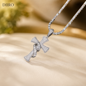 Nouvel Arrivage Pendentif Croix Squelette Style Hip-Hop pour Homme en Moissanite VVS1, Monture Griffe en Argent Sterling 925, Pendentifs pour Homme - Product Image 6