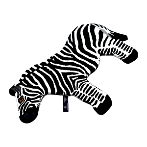 Tapis d'appoint en laine tufté à la main motif zèbre - Tapis fantaisie à motif animal pour chambre d'enfant et tapis de jeu amusant pour salle de jeux - Product Image 3