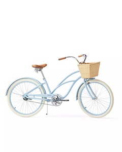 Panier de vélo en rotin naturel multifonctionnel moderne et écologique Sunwashed Riviera - Product Image 5