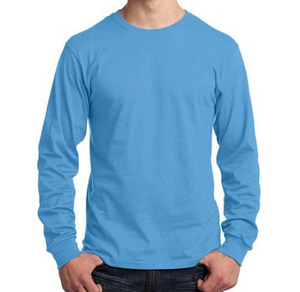 T-shirt basique confortable à col rond, coupe classique pour un usage quotidien, doté de manches longues douces. - Product Image 2