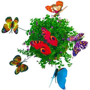 Decoración de Jardín con Mariposas, Estacas de Metal para Plantas, Letreros Decorativos para Exteriores - Product Image 2