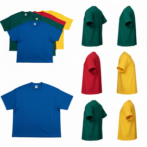 Camiseta Corta Oversize de Corte Cuadrado 275 g/m² 100% Algodón Lavado con Hombros Caídos Transpirable Personalizable OEM al por Mayor - Product Image 3