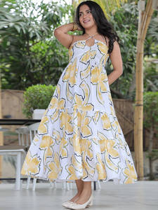 Vestido Midi Holgado Elegante de Buena Calidad para Mujer, con Cintura Natural, Ideal para Fiestas, Oficina, Reuniones, Salidas de Fin de Semana y Vacaciones - Product Image 4