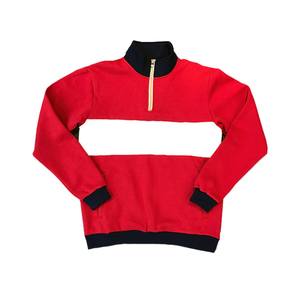 เสื้อฮู้ดดี้ผู้ชายแบบซิป 1/4 สไตล์สตรีทแวร์ ผ้าฝ้าย 100% แขนยาว ดีไซน์ปลายแขนแบบริบ ซิปครึ่งตัว เสื้อสเวตเชิ้ตแบบสวม - Product Image 2