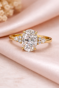 แหวนเงินแท้ 925 ประดับมอสซาไนต์คุณภาพ AAA ดีไซน์น่ารัก หรูหรา เหมาะสำหรับงานหมั้น งานแต่งงาน หรือเป็นของขวัญ แหวนเจ้าสาวประดับอัญมณีทำมือ - Product Image 6