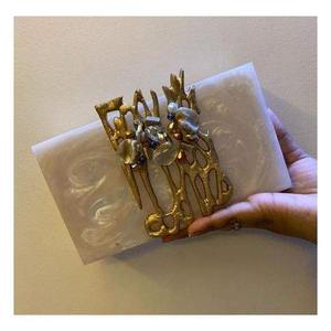 Bolso de Mano de Resina Moderno para Mujer, Bolso de Fiesta Transparente de Acrílico, Bolso de Lujo - Product Image 2