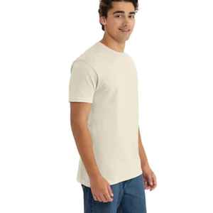 Camiseta para Hombre, Estilo Urbano Juvenil, Colores Sólidos Simples, Tela de Algodón Suave y Transpirable, Precio al por Mayor - Product Image 3
