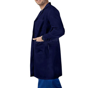 Bata de Laboratorio, Uniforme Protector para Laboratorio, Clínica y Hospital, Duradera, Transpirable, Cómoda, 100% Algodón, Detección de Agujas - Product Image 4