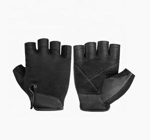 Nuevos Guantes Deportivos Unisex de Cuero, Medios Dedos, Duraderos, con Correa Ajustable para la Muñeca y Antideslizantes para Levantamiento de Pesas en el Gimnasio - Product Image 1