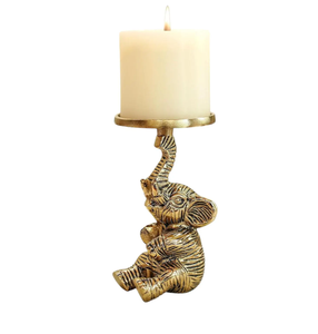 Trusted Manufacturer of Aluminum Metal <b>Elephant</b> Design Candle Holder For Home Decoration Dining Table And Living Room Display - Product Image 1