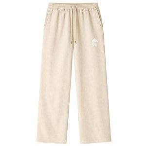 Ensemble sweat à capuche zippé et pantalon de jogging en tricot contrastant pour homme – Tenue décontractée en coton style streetwear beige - Product Image 3