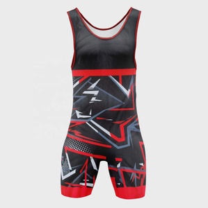 Traje de Lucha Libre Personalizable OEM de Secado Rápido, Elástico, sin Mangas, para Artes Marciales, de una Pieza, para Adultos - Product Image 1