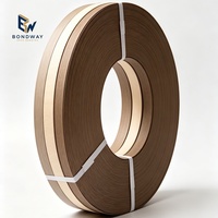 Bande de bordure autocollante en PVC, finition mate imitation bois, largeur 22 mm, largeur personnalisée 0,4-3 mm, pour bordure de porte d'armoire de cuisine