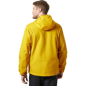 Chaqueta Cortavientos con Capucha para Hombre, Amarilla, de Alta Calidad, Impermeable, Ligera, Deportiva, Transpirable, con Rayas, Informal - Product Image 2