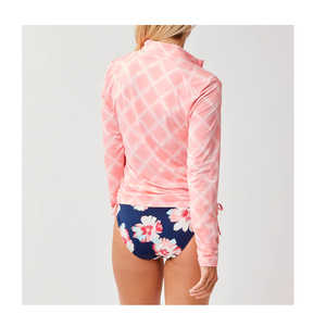 ชุดว่ายน้ำวันพีซลายเสือดาวคุณภาพสูงสำหรับผู้หญิง แขนยาว ซิปปรับได้ ผลิตตามสั่ง ผ้าสแปนเด็กซ์/โพลีเอสเตอร์ เหมาะสำหรับกีฬา MMA - Product Image 3