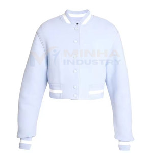 ผลิตเสื้อแจ็คเก็ตเลตเตอร์แมนสำหรับผู้หญิงอย่างมืออาชีพ คุณภาพดีที่สุด ผลิตในประเทศปากีสถาน - Product Image 3