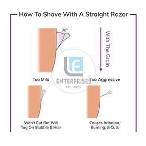 New Arrival High Quality Stainless Steel & Wood Handle <b>Straight</b> Shaving <b>Razors</b> for Barber Use Durable Face Shavers Made Pakistan - Product Image 6