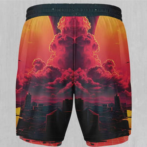 Custom <b>Mens</b> Quick Dry Swim <b>Shorts</b> with <b>Compression</b> Liner 7 Inch Inseam Printed Board <b>Shorts</b> Summer Beachwear OEM ODM Supplier - Product Image 4