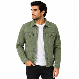 Chaqueta vaquera para hombre que combina estilo robusto, comodidad diaria, mezclilla duradera, diseño práctico y combinación versátil para la temporada informal. - Product Image 1