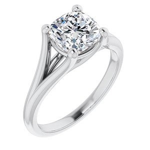 1.25 Carat Cushion Cut Moissanite <b>Solitaire</b> <b>Ring</b> 925 Sterling <b>Silver</b> Engagement <b>Ring</b> Customized <b>Ring</b> Gift For Her - Product Image 3
