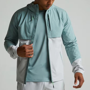Wholesale Nylon <b>Windbreaker</b> Tracksuits Sweatsuits Men <b>Windbreaker</b> Short Set Zip up Hoodie and Set - Product Image 3