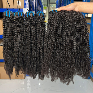 Lot de <span class=keywords><strong>Cheveux</strong></span> Humains Vierges Bruts Non Transformés Brésiliens, Cuticules Alignées, Grade 15A, Sans Nœuds, Sans Perte, <span class=keywords><strong>Bouclés</strong></span> Crépus - Product Image 2
