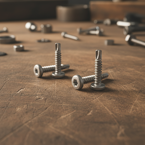 PDC Model 7.1 Pan Head Self-Drilling Point Stainless Steel (304/316/410) Deep Coarse Thread Metric/Inch Standard Natural Finish - Product Image 1