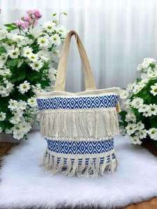Bolso Bandolera de Yute Personalizado, Bolso de Hombro Ligero y Moderno para Uso Casual y de Viaje - Product Image 5